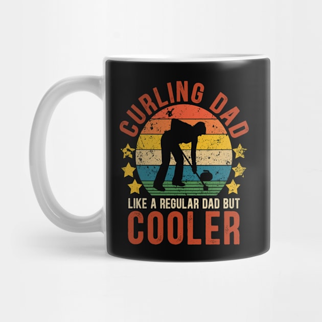 Curling Dad Funny Vintage Curling Father's Day Gift by Kimko